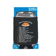How To Cook A Turkey Christmas - Funny Novelty Stubby Holder With Base