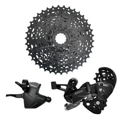 microSHIFT ADVENT Super Short 1x9 Spd Groupset Real MTB Drivetrain for 20" Wheel