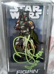 Figpin D23 2022 502 Boba Fett Signed Daniel Logan Star Wars Locked Sealed