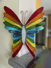Butterfly Stained Glass Rainbow Suncatcher Christmas Gift