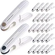 Cabilock Windproof Clothes Drying Hanger Clips 24 Pcs Quilt Fixing Clamps Non Slip Big Towel Clips Plastic Clothes Clips for Balcony Beach Towel Holders