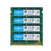 Crucial Kits 4X 4GB 2RX8 PC3L-12800S DDR3 1600Mhz CL11 Laptop Memory RAM SODIMM