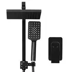 Cefito 8'' Rain Shower Head Set Handheld Round High Pressure Mixer Tap New Black