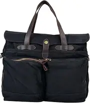 Frediuo Laptop Tote Bag Vintage Type Canvas Computer Bag Handbag Zipper Retro Type Versatile Briefcase Work Bag for Him Travel Office
