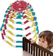Wood Crib Toy - Wooden Double-Sided Sensory Rattle | Early Learning Mobile, Educational Cognitive Sensory Dangling Rattle Toy for Boys and Girls