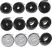 ARTIBETTER 12Pcs Replacement Hoodie Drawstring Cords Durable Pant Waist Tighteners with Tips for Sweatpants Shorts Hoodies More for Easy Modification