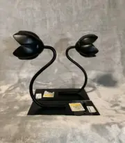 IKEA Black Metal Tulip Bookends Set of 2 Home Decor Gorgeous
