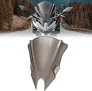 VEISUTOR 18.4" Windshield for Ninja 500 2024-2025, Dark Tinted Wind Shield Windscreen Air Deflector for Kawasaki Ninja 500 SE 2024-2025 Accessories