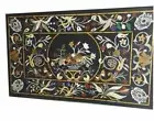 4'x2' Marble Dining coffee Table Top inlay malachite center Table Center Table