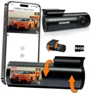 Car Dash Cam Front and Rear,4K Dual Dash Camera for Cars,Include 64GB Card 5G