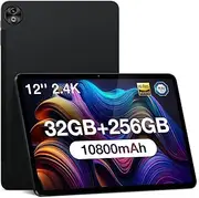 DOOG T20 Ultra Tablets 12 inch Android 13 Tablet, 32GB+256GB ROM/2TB TF, 2.4K Tablet, 2.2GHz G99 Octa-core, 10800mAh Battery, Android Tablet with Sim Card Slot,Black