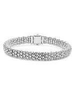 Lagos Men's Sterling Silver Anthem Caviar Skull Bead Bracelet - Exclusive