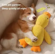 Medium Plush Sleeping Duck Dog Toy – Bite-Resistant, Squeaky & Soothing for Pets