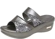 [TOGEVAL] Chic Summer Platform Slippers Wedge Slipper Fish Mouth Detail Comfortable Casual Shoes Perfect for Beach Outdoor Grey 36/6us 3.5uk 36.5eu