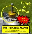 Retaining Clamp/Buddy for Caravan Tent Pole - Rope, Awning, Tarp, Jayco Bed Fly