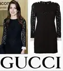 4K New Gucci 2017 Black Valentine Sequin Lace Mini Dress 34 36 38 40 2 4 Cluny S