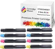 [Cartridge Planet] 2 Sets BCMY Compatible Toner Cartridge for Fuji Xerox CT202246 CT202247 CT202248 CT202249 (9,000/3,000 (K/CMY) Pages) for Fuji Xerox DocuCentre SC2020 SC2020NW