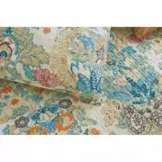 NEW! ~ COZY CHIC TROPICAL BLUE TEAL PINK BROWN YELLOW BEACH GREEN LEAF QUILT SET
