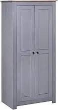 Wardrobe Grey 80x50x171.5 cm Solid Pine Panama Range,Cupboards & Wardrobes 30.9KG-282665