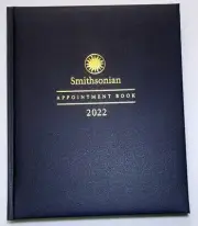 2022 Smithsonian Hardcover Week / Monthly Appointment book - 7.5 in x 9 in