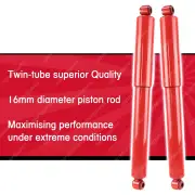 2x Rear SKORCHED 4'S Shock Absorbers for Toyota Landcruiser FJ60 HJ60 FJ62 80-85