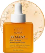 [Hey Honey] Skincare Be Clear Skin Purifying Bee Propolis Drops Serum | Designed To Alleviate Skin Redness, Discomfort, Blemishes & Acne | 1 Oz