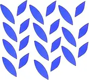 35pcs Iridescent Glass Petal Mosaic Tiles Leaf Shaped DIY Craft Accessories for Decorating Vases Tables Walls and More Vibrant Stained Glass Pieces for Creative Mosaic Art