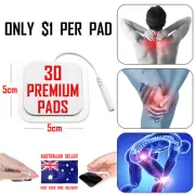 TENS EMS ELECTRODE PADS - 5cm x 5cm x 30 - PERFECT for ALL PIN TYPE CABLES ⭐⭐⭐⭐⭐