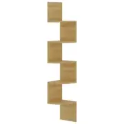 NNEVL Wall Corner Shelf Sonoma Oak 19x19x123 cm Chipboard