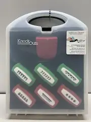 American Crafts Knock Outs Punch Set Interchangable Punch NIB