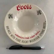 Vintage Coors Beer Ceramic Ashtray