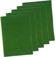 5Pcs Artificial Turf Fake Lawn Mats DIY Grass Lawn Decor for Miniature Landscapes Sand Table Models and Home Decoration Realistic Flocking Grass