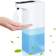 Soap Dispenser 4-Level Adjustable Automatic Foaming Soap Dispenser ,Touchless USB Rechargeable Waterproof ,for Home Bathroom Kitchen(400ml)
