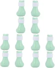 Ipetboom Sets Silicone Cat Shoes Scratch Cat Booties Grooming Boots for Adjustable Straps Pcs