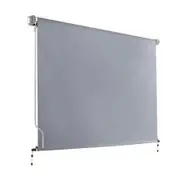 Instahut 3X2.5M Outdoor Blinds Awning Roll Down Screen Fabric Blinds Outdoor Window Shade Grey