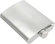 Generic Stainless Steel Hip Flask Flasks Stainless Steel Flask Hip Flask 10 Oz Hip Flask for Men Silver