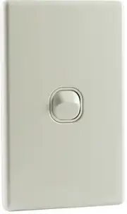 QCE Slimline 1 Gang Single Light Switch
