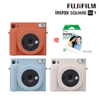 在飛比找PChome24h購物優惠-贈10張底片 FUJIFILM 富士 instax SQUA