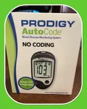 NIB Prodigy Auto Code Talking Blood Glucose Monitoring System NO CODING FREE SHP