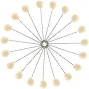 Alipis 100Pcs Handle Wool Ball Brush Applicator for Leather Crafts and Comfortable Design for Efficient Dye Application and Cleaning Tasks