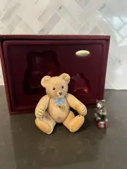 NEW Steiff by Enesco 1950 Jackie Bear Porc & Record Hansi Pew BOX & COA 597252