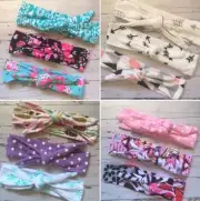Miss AVA - Newborn Baby Girls Stretch Bow Top Knot Headband