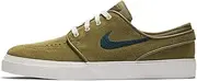 [Nike] Women's Zoom Stefan Janoski SB Skateboarding Shoe, Olive Green Olive Flak/Midnight Spruce-Phantom, Size 5 (M) US