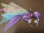 Genuine Micky Headband Minnie Unicorn From Disneyland Paris