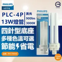 在飛比找momo購物網優惠-【Philips 飛利浦】3入 PL-C 13W 830 黃