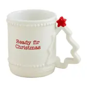 Mud Pie Figural Handle Mug, Tree, 16 oz