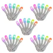 Home Heritage 7' Icicle Style Holiday Lights, App Controlled, 50 RGB LEDs 5 Pack