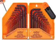 31-Piece Hex Key Set, Allen Wrench Set With T-handle Inch/Metric