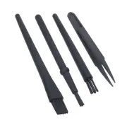6Pcs Cleaning Brush With Tweezers Hard Keyboard Car Board Brushes.