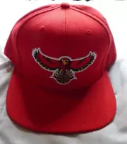 Atlanta Hawks Mitchell & Ness NBA Fitted Hat Hardwood Classics Cap Retro 7 1/2